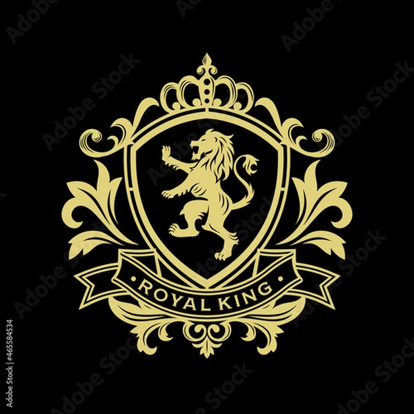 Obraz Heraldry lion luxury design vector