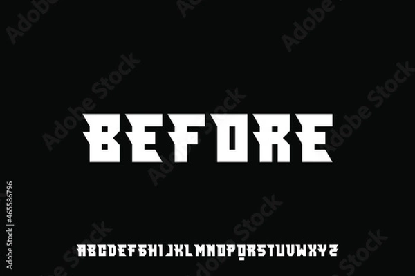 Obraz zestaw wektorów czcionek alfabetu