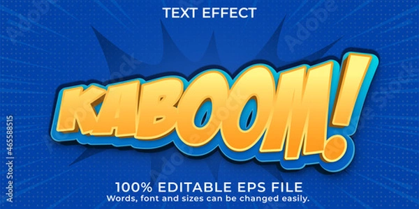 Obraz Gradient colorful comic text effect editable design