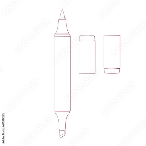 Obraz Ink marker for drawing and illustration