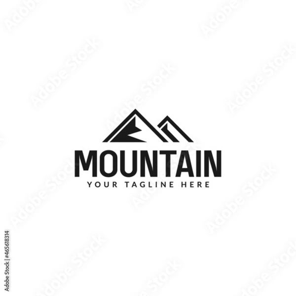 Fototapeta mountain logo design vector. logo template