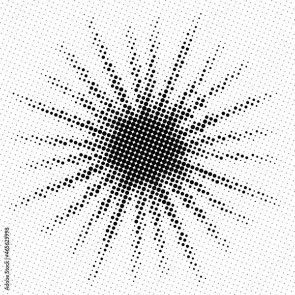 Fototapeta Halftone texture with dots. Vector. Modern background.