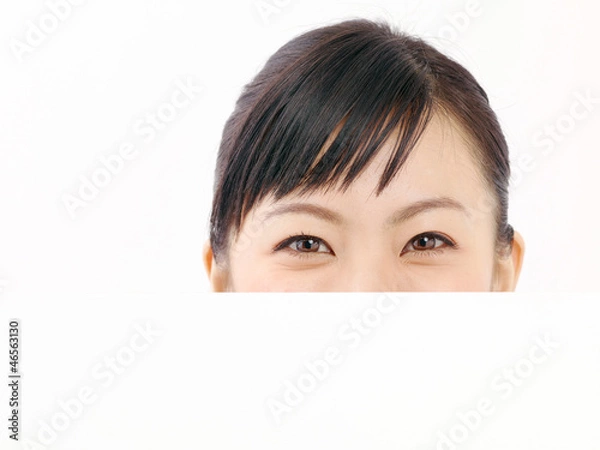 Fototapeta ホワイトボード・女性