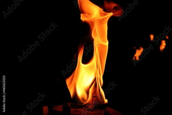 Obraz fire in the fireplace