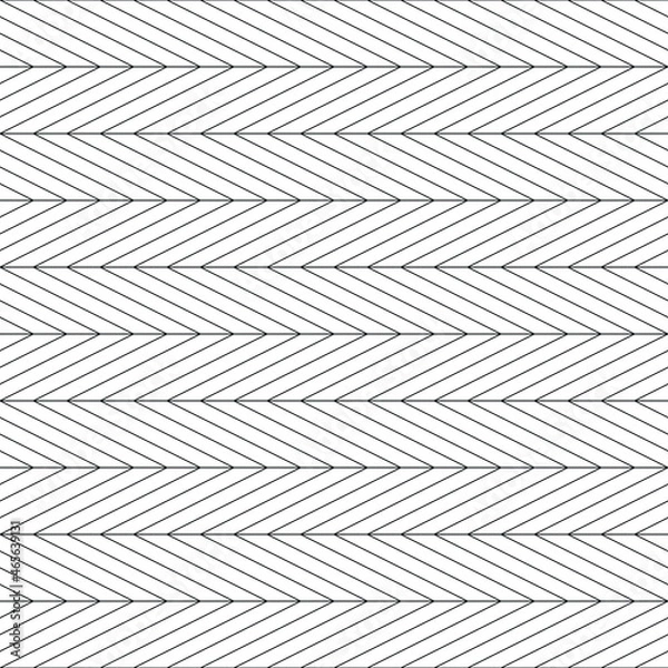 Fototapeta Seamless geometric vector pattern.
Horizontal chevrons swatch. Parquet stripes design texture.