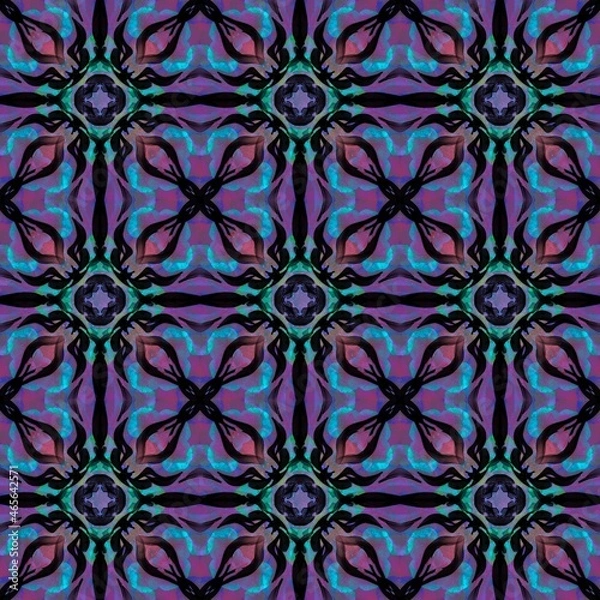 Obraz Seamless abstract multicolored surface pattern for textile design, home decoration, wallpapers and digital backgrounds.