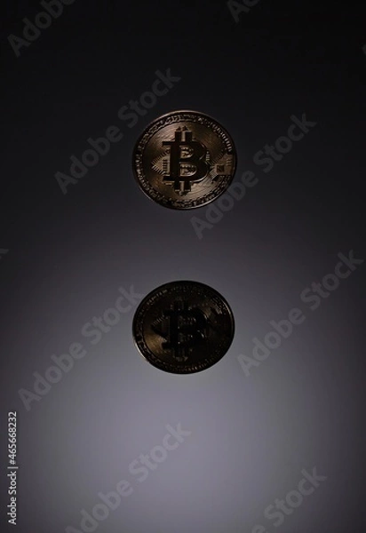 Obraz Bitcoin with reflection