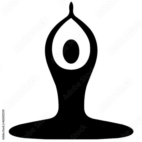 Fototapeta yoga relax reflection stretching