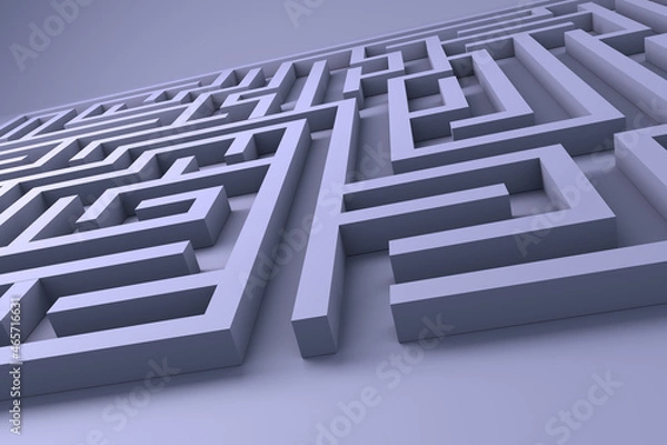 Fototapeta Maze Concept 3D Render