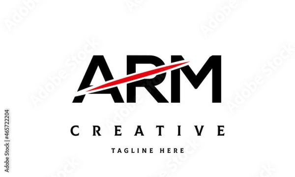 Obraz ARM creative three latter logo vector