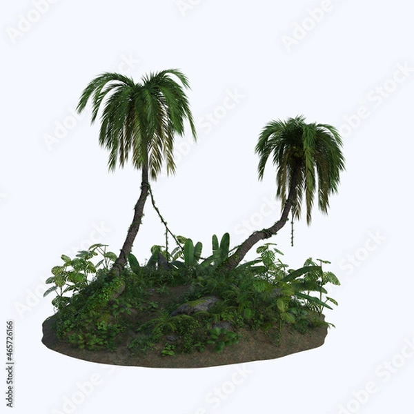 Fototapeta palm tree on the beach