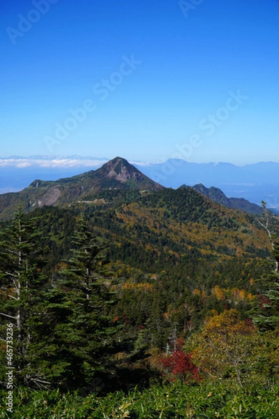 Obraz 秋の志賀高原　横手山ドライブインからの眺望