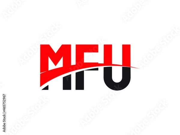 Obraz MFU Letter Initial Logo Design Vector Illustration
