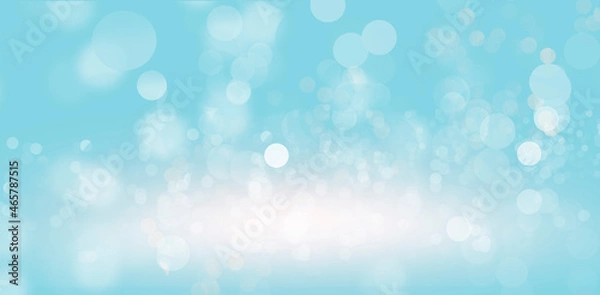Fototapeta abstract bokeh background Blue and White