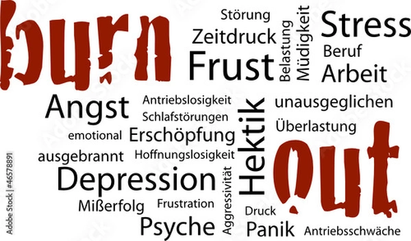 Fototapeta burn out tag cloud