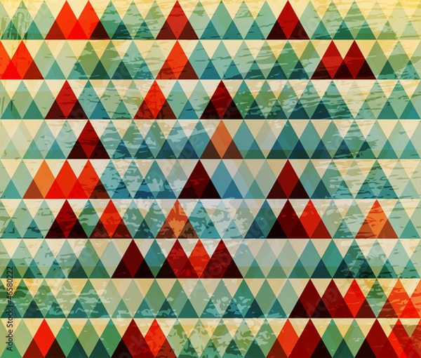 Obraz retro triangle baground