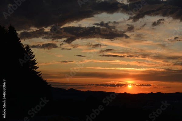 Obraz Abendrot über den Bergen