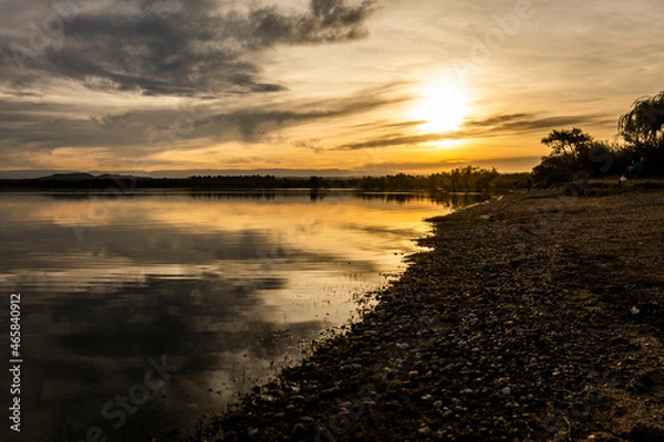 Obraz sunrise over lake