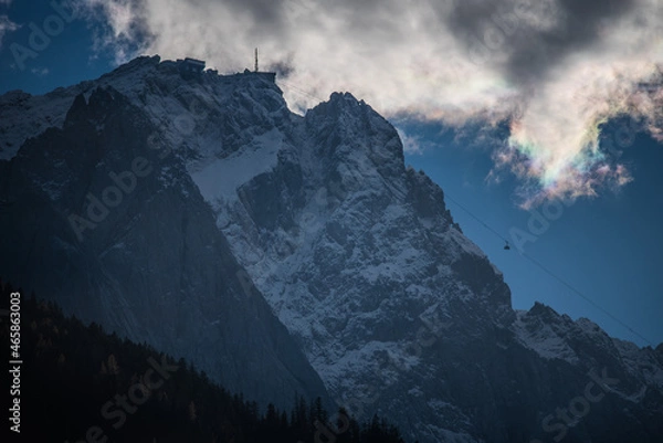 Fototapeta sunset over the mountains