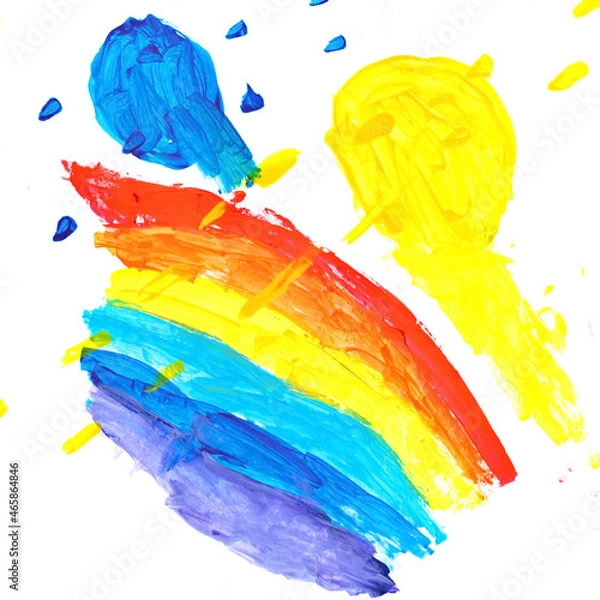 Fototapeta Painting a Child