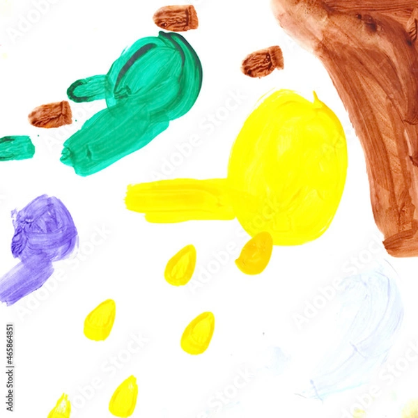 Fototapeta Painting a Child