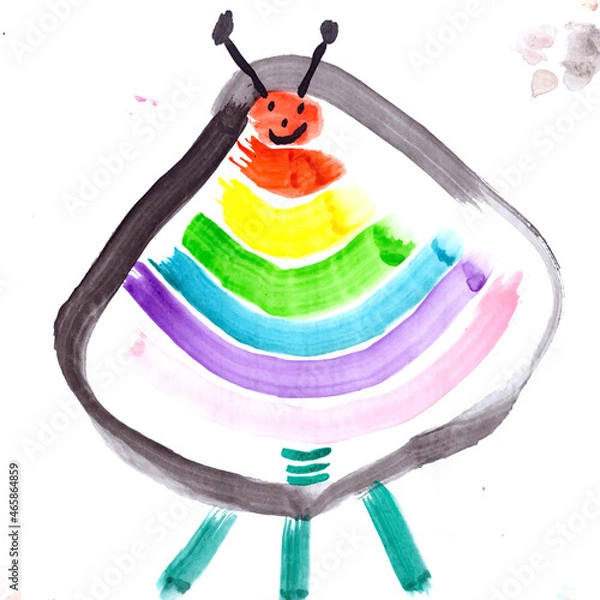 Fototapeta Painting a Child