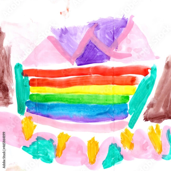 Fototapeta Painting a Child