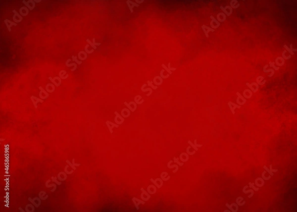 Obraz Red marbled background texture template for banners, watercolor grunge paper. St. Valentine's Day, Christmas design.
