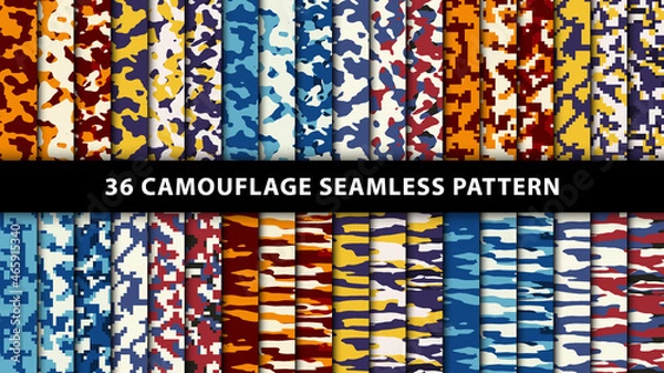 Obraz Military and army camouflage seamless pattern