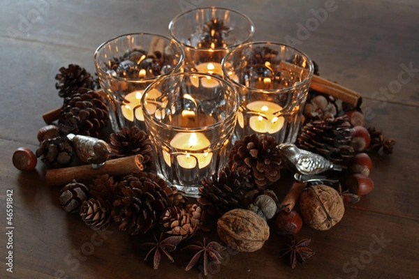 Obraz Tischdeko im Advent