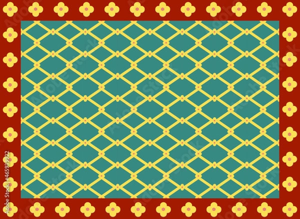 Obraz Vector architectural seamless element in pseudo-Chinese chinoiserie style