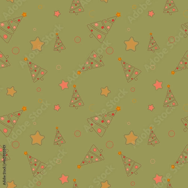 Fototapeta christmas tree pattern