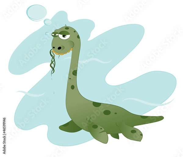 Obraz Funny Nessie eating