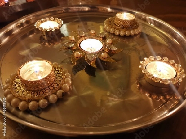 Obraz Diwali Tea lights