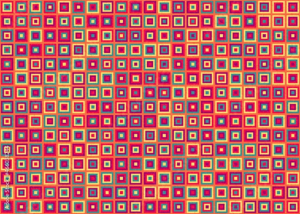 Fototapeta Abstract Geometric Pattern generative computational art illustration