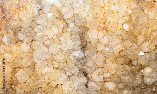 Obraz Background and texture with quartz crystals.