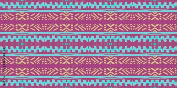 Fototapeta Seamless background maya. Art tribal indian illustration. Traditional background maya. Vintage ethnic ornament. Mexico pattern for fabric. Abstract background of native maya design.