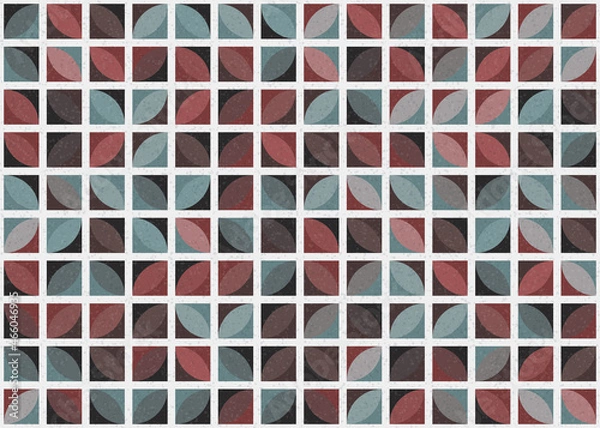 Fototapeta Abstract Geometric Pattern generative computational art illustration