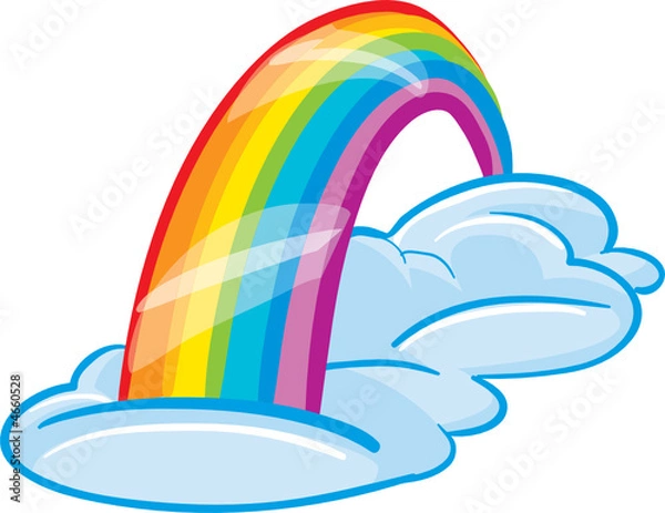 Obraz A Rainbow in the Clouds