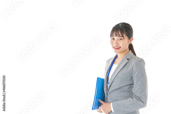 Fototapeta 書類を持つビジネスウーマン