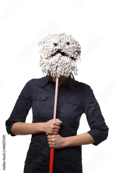 Obraz putzfrau staubig