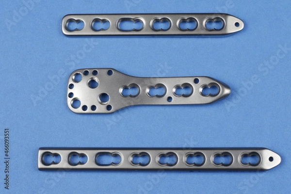 Fototapeta Surgical plates for osteosynthesis in case of bone fractures