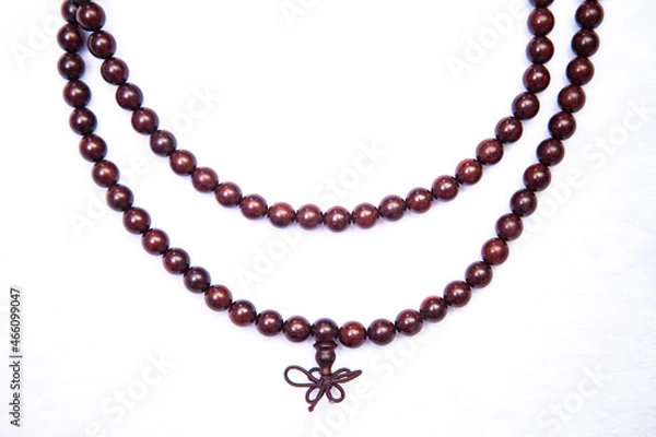 Obraz Buddhist Bead Bracelet white background