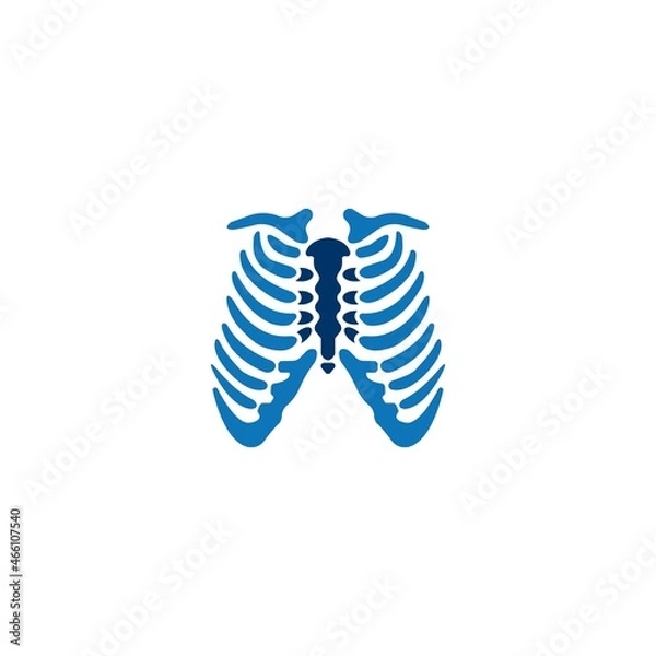 Fototapeta Human ribs icon