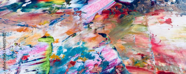 Fototapeta Colorful abstract background wallpaper. Modern motif visual art. Mixtures of oil paint. Trendy hand painting canvas. Wall decor and Wall art prints Idea. 3D Texture. Art object	
