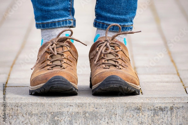 Obraz jeans and leather shoes