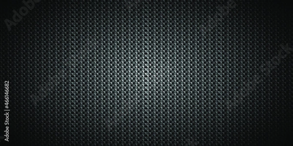 Fototapeta Dark black geometric background with squares pattern. Modern dark abstract vector texture.