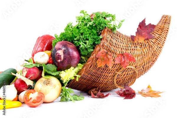 Obraz Autumn cornucopia and vegetables