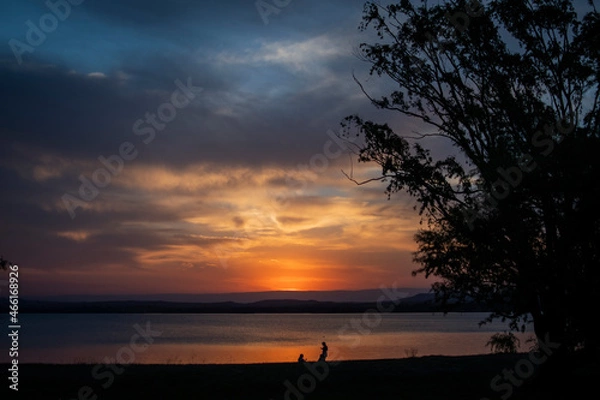 Obraz Sunset at Lake