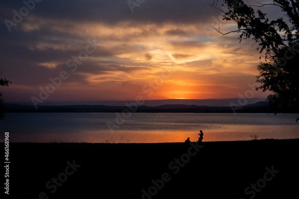 Obraz Sunset at Lake